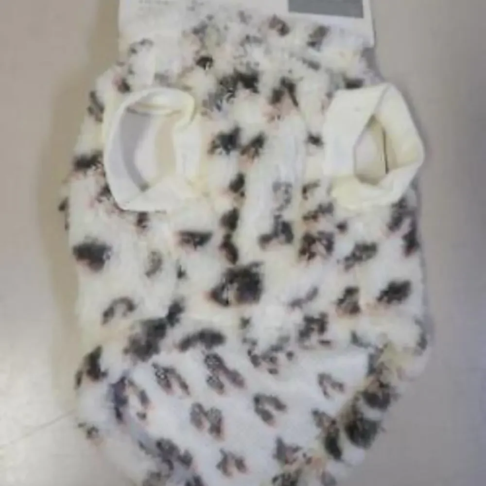 Pet Grayson Pup Sherpa animal print Cat/Dog sweater hoodie NWT